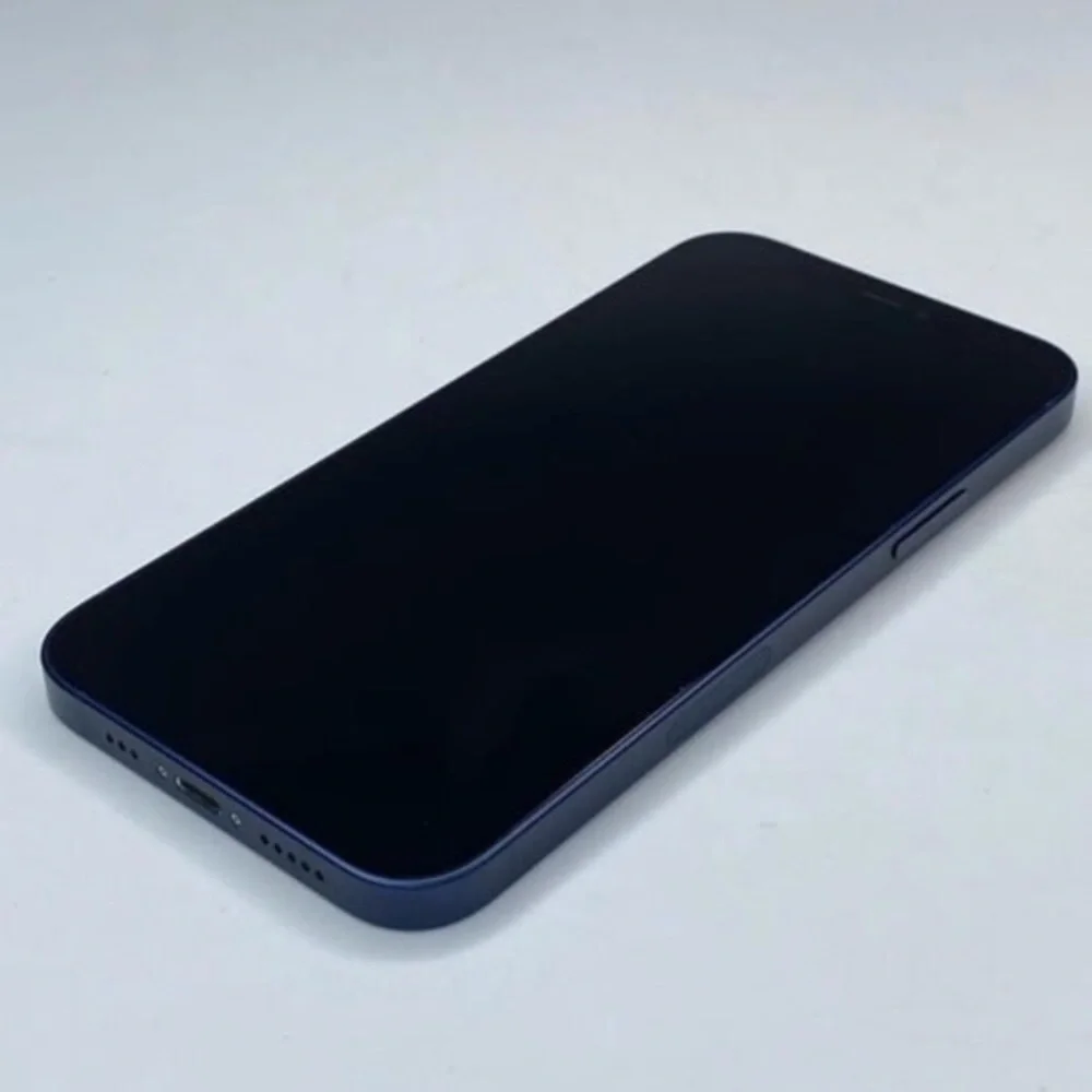 Blue Apple IPhone 12 must be unlocked by a Computer or for Parts.